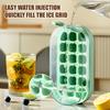 Ice Cube Mold Effortless Push-Type Release Ice Tray Storage Box BPA-Free Stackable Flexible Ice Cube Maker for Home Use