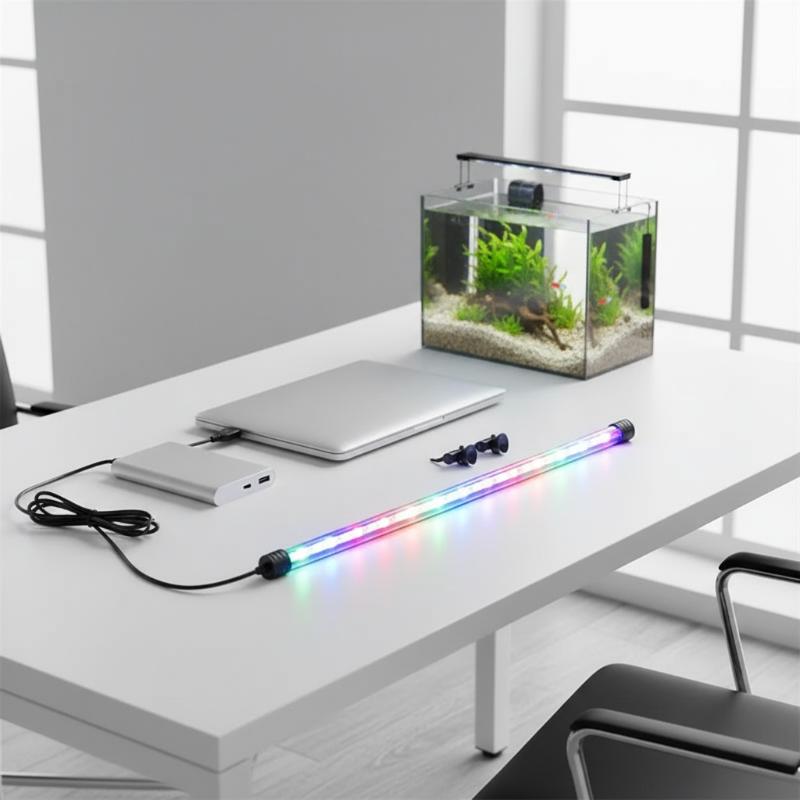 17-47cm USB Waterproof Submersible Aquarium LED Light Fish Tank Aquatic Plant Grow Mood Lamp Landscape Decor Lighting Accessorie