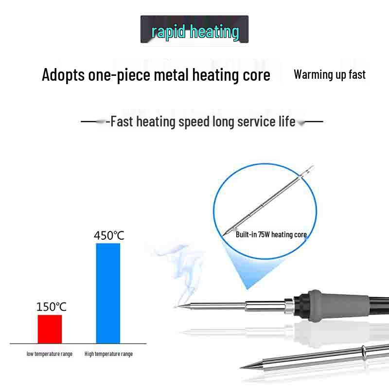 High-Power T12 Soldering Station with Digital Display and Adjustable Temperature for Mobile Phone Repair DIY Kit