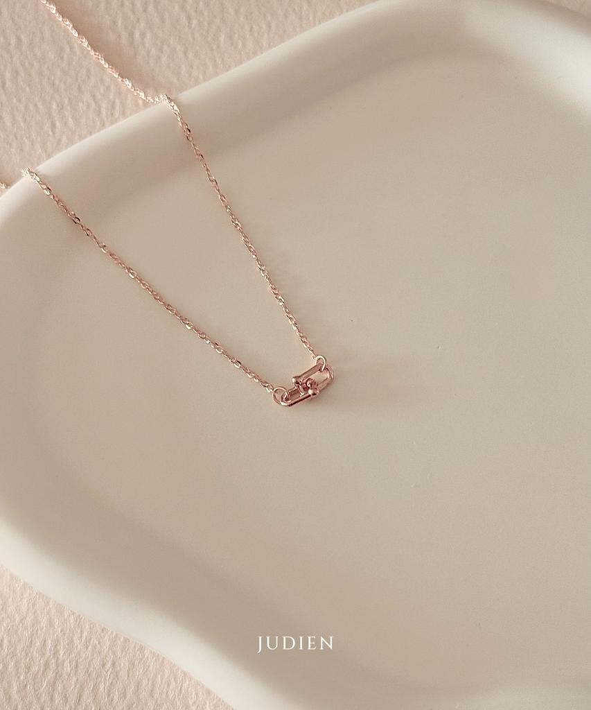 Judien 14K 18K Ball Link Twisted Chain Necklace (Type B)