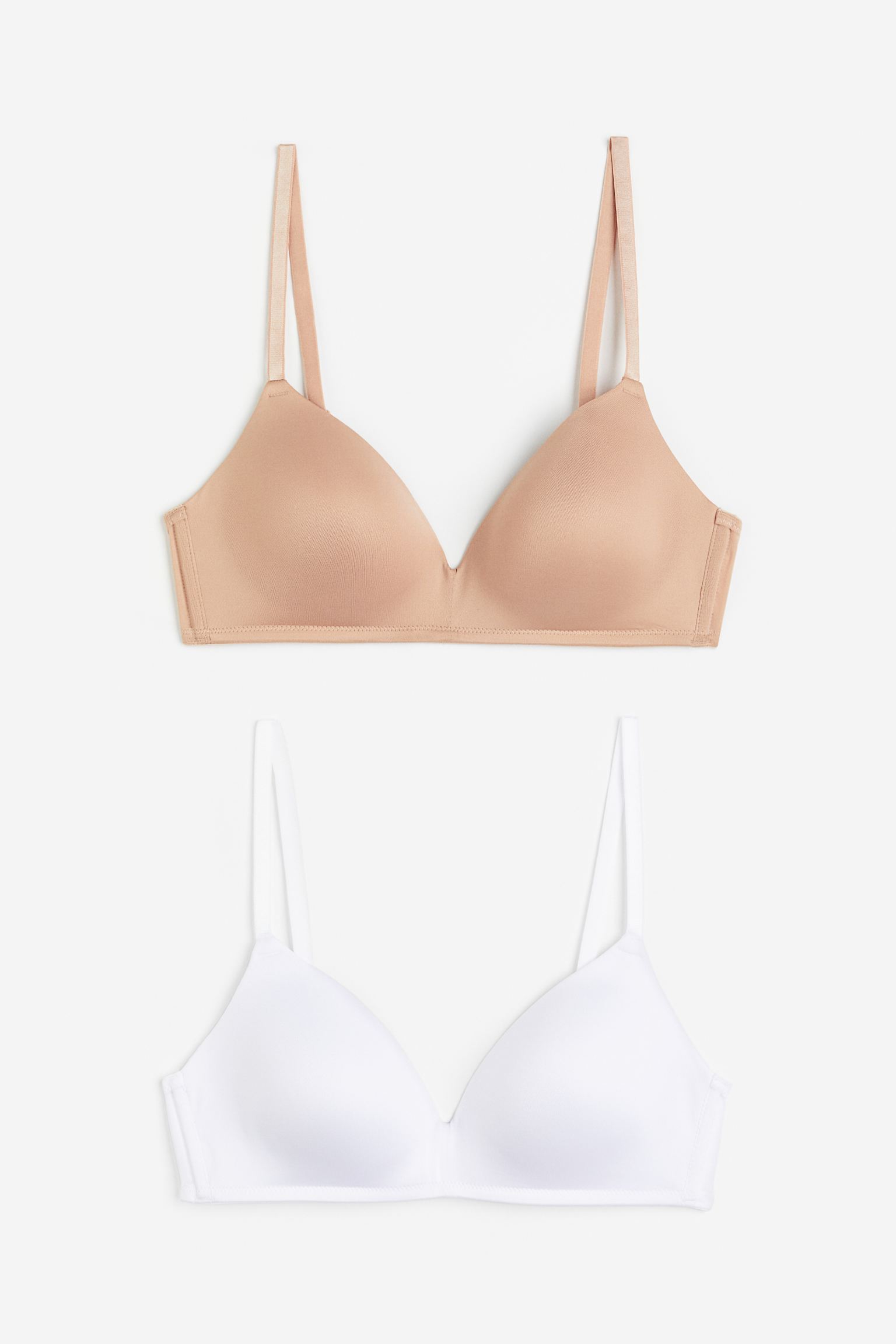 

2-pack padded microfibre bras