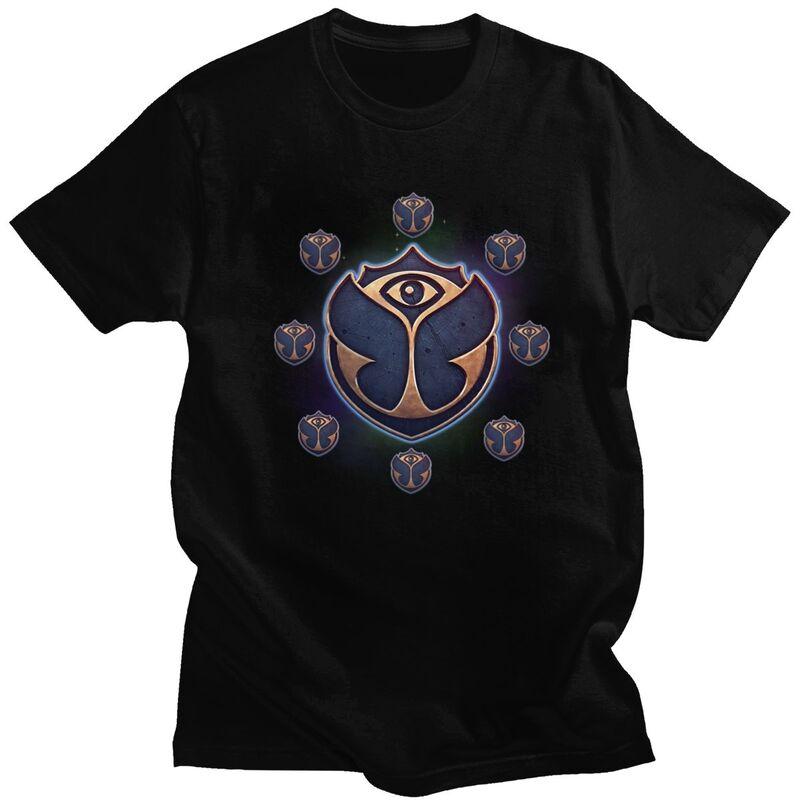 

Custom Tomorrowland T Shirts Men Pure Cotton Tee Tops Belgian Electronic Dance Music Tshirt Short Sleeve Fashion T-shirt - Me... 5XL різнокольоровий