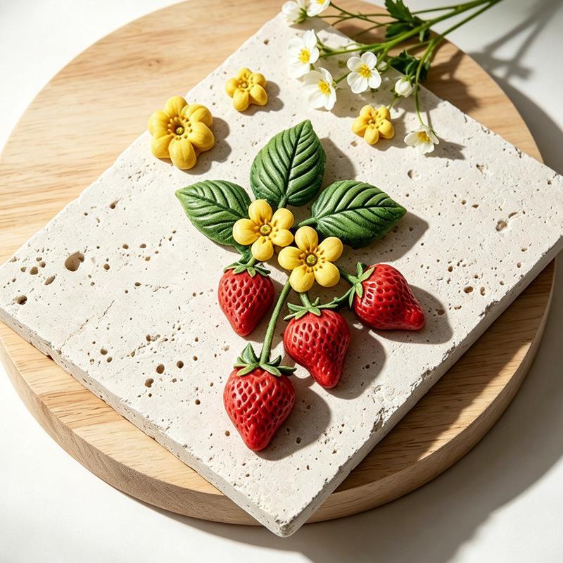 Strawberry Flower Silicone Sugarcraft Mold Resin Tools Cupcake Baking Mould Fondant Cake Decorating Tools