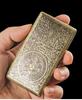 Retro Bronze Slim Cigarette Case for Men & Women - Holds 20