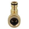 90-degree Connector Brass Hose Connection Garden Quick Coupling Adapter