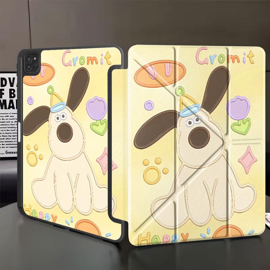Holder Cover Tablet Case For iPad Pro 2025 Air 4 5 M3 M2 1 2 M4 11inch Pro 11th 10th 9th 8th 7th 12.9inch Mini 6 7 Dog Cartoon
