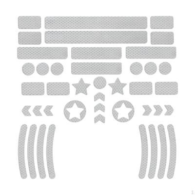 Reflective Safety Stickers for Bicycles and Motorcycles - Enhance Visibility At Night