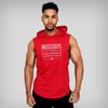 Muscleguys Muscleguys Brand Summer Mens Letters Print Gym Stringer Hooded Vest Bodybuilding Clothing Fitness Sleeveless Tank Tops Men