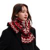 Korean Style Women Scarf Jacquard Woolen Neckerchiefs Fashion Winter Knitted Scarves  Gifts