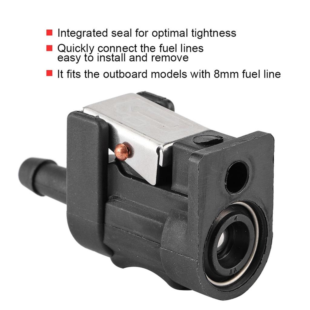 2025 New 2Pcs Marine Engine Hose Line Connector Fit for 8mm Outboard