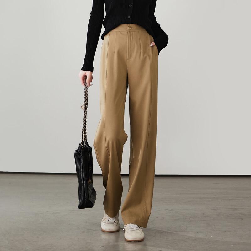 SOFSIL Women s High-Waist Wide-Leg Casual Pants M