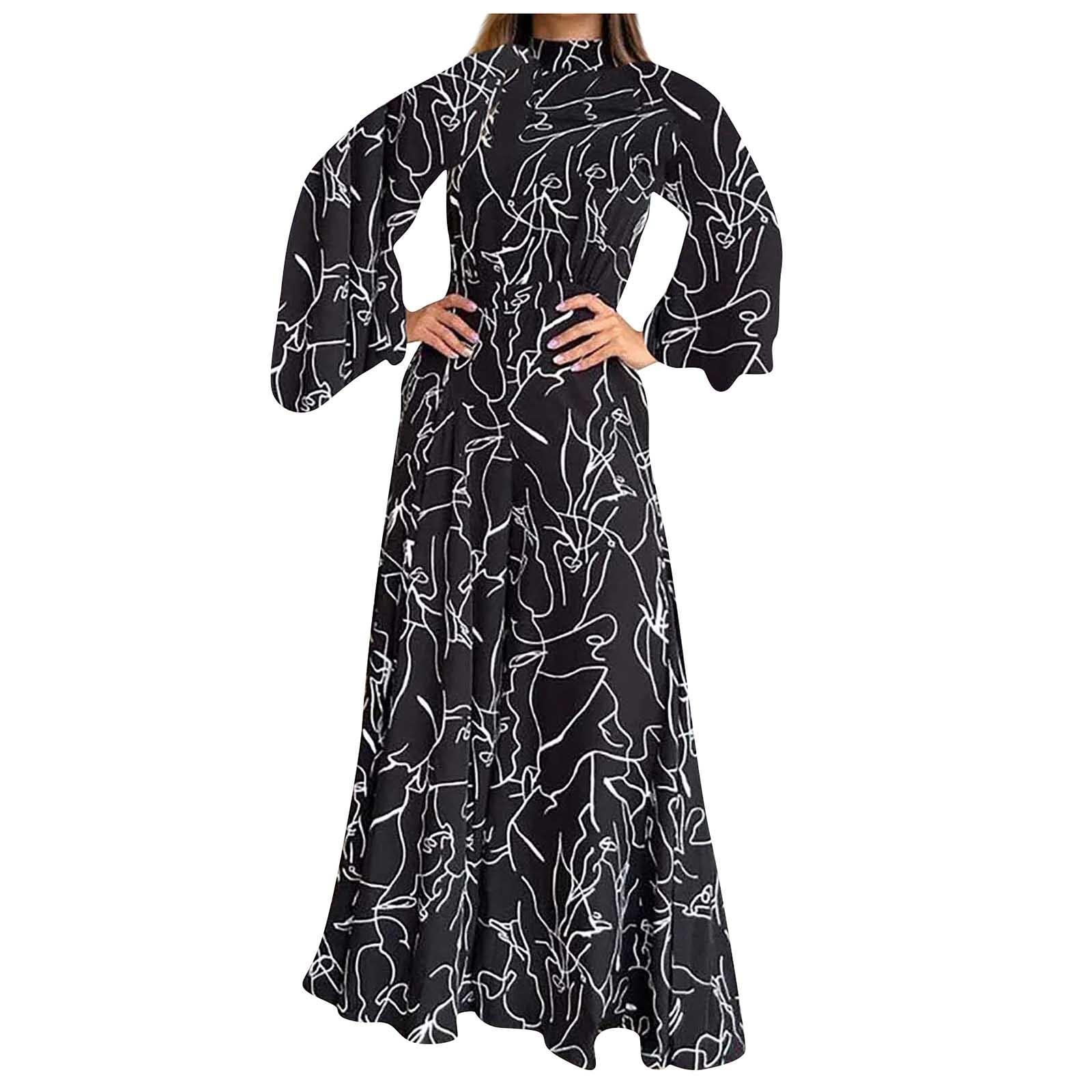 

Женский темпераментный элегантный комбинезон с длинными рукавами и шнуровкой на талии, брюки с принтом L чёрный