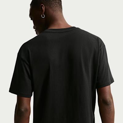 Nike T Shirts Men's Black Crew Neck Moderate