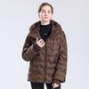 Womens Lightweight Hooded Down Jacket 2026 Winter Short Puffer Coat With Ribbed Cuffs Zipper