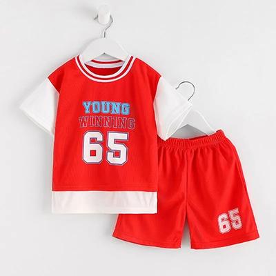 Children's Sports Suit Kids Sets Clothes Boys Girl T-shirt Shorts  Summer Cotton Short Sleeve Baby Children Quick DryingClothing