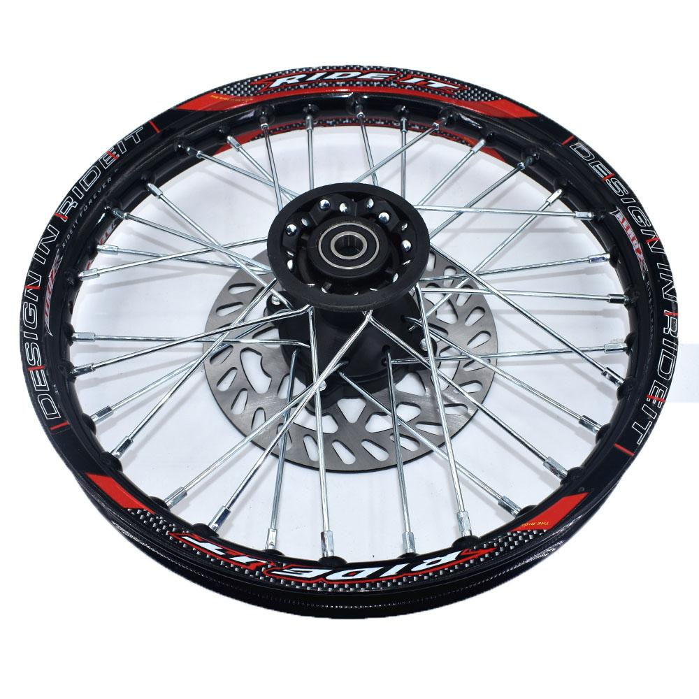 Aluminum Alloy Wheel Front 1.40-14 Inch Rear 1.85-12 Inch Rims Sprocket Disc Brake For KLX CRF Kayo BSE Dirt Pit Bike Motorcycle
