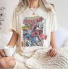 2026 New Spiderunisex Brand New Day Movie Vintage Wash Graphic Oversized T Shirt Villain Team Print Unisex Casual Streetwear Top