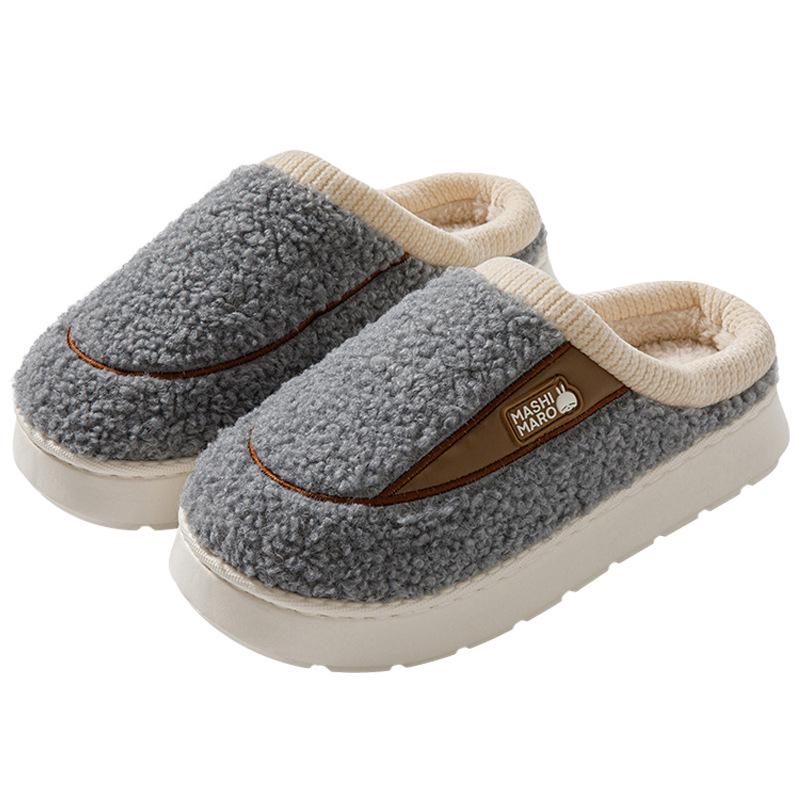 Pantoufles d'hiver confortables en coton Lapin espiègle: Antidérapant, Épais, Confortable, pour Femmes & Hommes.