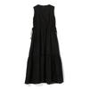 (beaming life store by BEAMS)B:MING LIFE STORE BEAMS/One Piece B:MING BEAMS tiered sleeveless maxi one piece ladies BLACK M