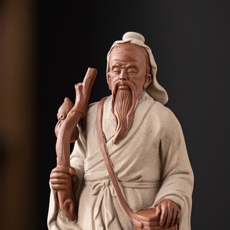Hua Tuo Ceramic Sculpture: Historical Figure Zen Home Decor