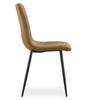 Turin Chair - Brown Velvet / Black Legs X 4