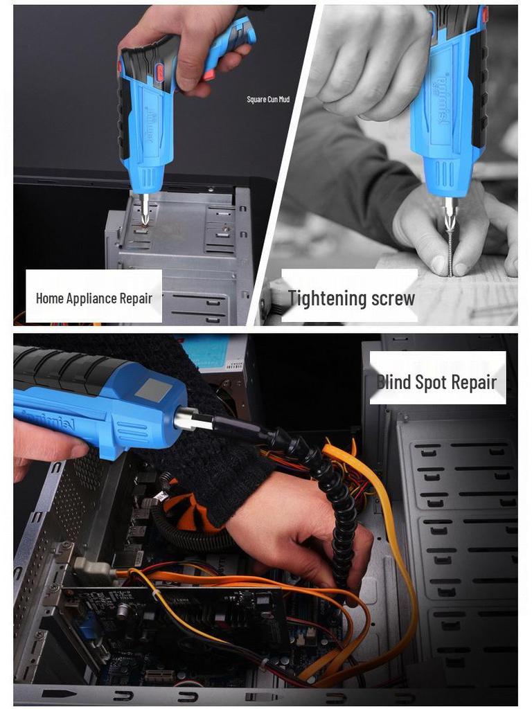 Lei Ming Rechargeable Electric Screwdriver and Small Hand Drill Tool Set