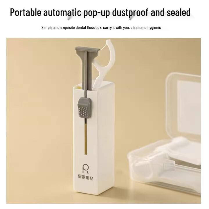 10-Piece Automatic Pop-Up Floss & Toothpick Storage Box