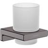 Addstoris 41749340 Toothbrush Holder, Black Chrome