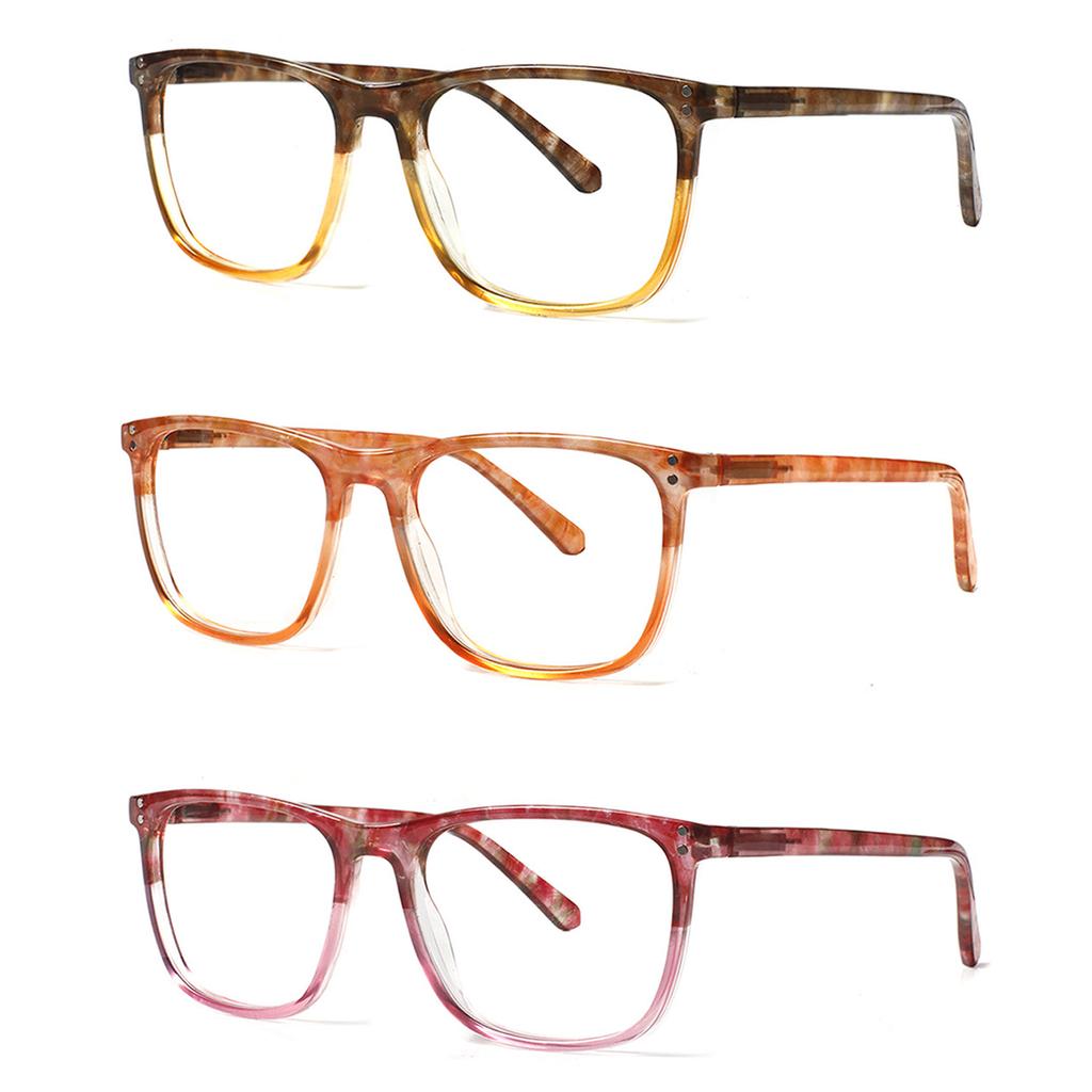 Turezing Reading Glasses for Men and Women Square Frames HD Lenses Ultra Lightweight Presbyopia Glasses