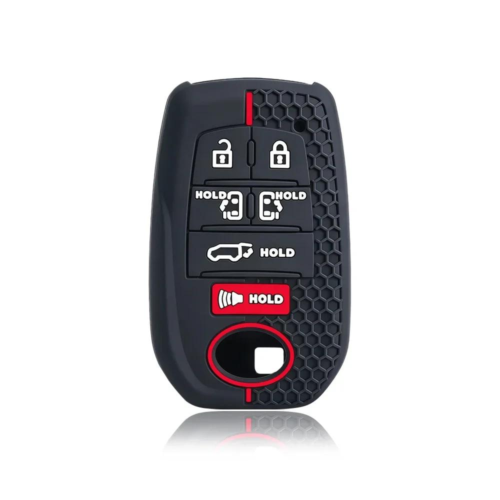 7 Buttons Silicone For Toyota Sienna Rav4 Venza Mirai Hybrid Vehicles Alphard Previa Voxy Car Remote Key Cover Case Accessories