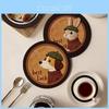 Cartoon Animal Coasters With Absorbent Silicone For Office Desk And Dining Protection