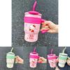 Cute Hello Kitty Stainless Steel Straw Cup For Girls Cartoon Design Portable And High-quality