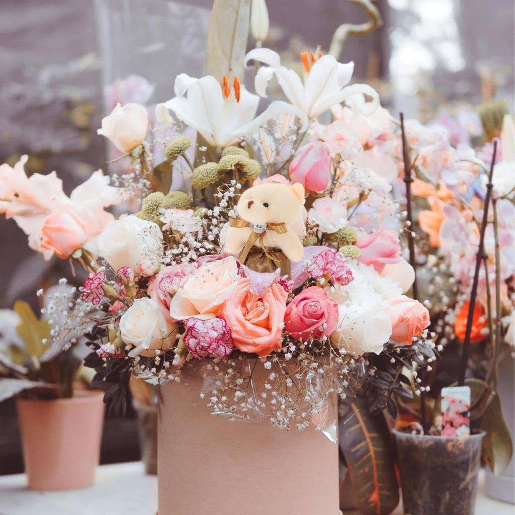 [iplusmile] 10pcs Mini Teddy Bear Plush Toys Stuffed Doll Lovers Hanging Doll Pendant Wedding Gift Box Doll Toys Wedding Decoration Party Favors Baby