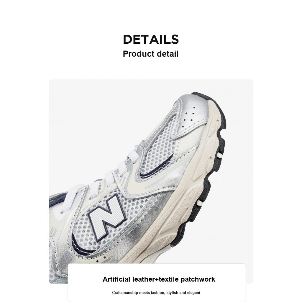New Balance 530 Bungee Little Kid Summer Fog Navy Kids Sneakers Grey Nimbus-Cloud PZ530KA