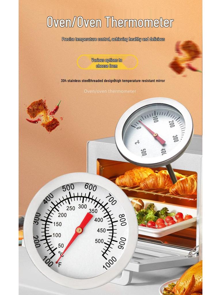 Stainless Steel Short Needle Thermometer for Oven and Barbecue