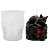 Black Candle Mold Creative Black Skull Mold Creative Candle Mold Stylish For Home Decoration Candle Making Gift Making