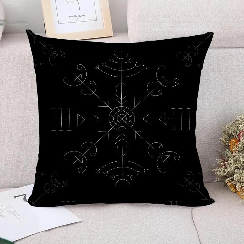 Viking Talisman Decorative Pillowcases For Pillows Cushion Pillowcase Home Decoration Accessories Twin Size Bedding