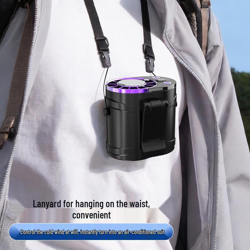 Portable Waist Clip Fan for Summer Cooling | Ideal for Outdoor Camping