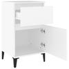 Nightstand White 40 x 35 x 70 cm