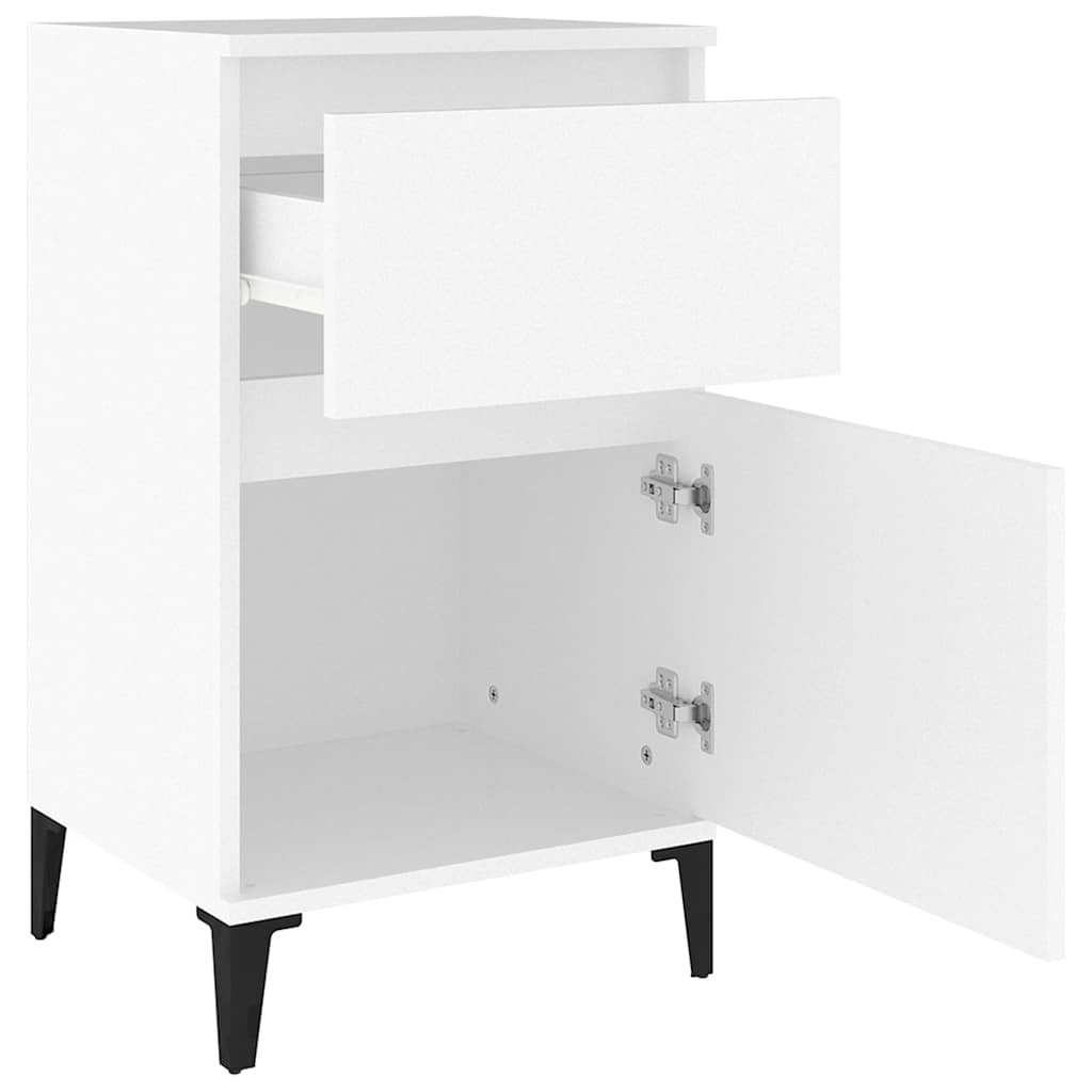 Nightstand White 40 x 35 x 70 cm