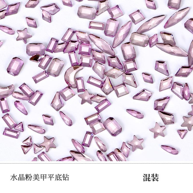 

Плоское дно специальной формы, бриллиантовая звезда, луна, капля воды, звездчатый анис, бриллиантовый кристалл, пудра, стекло, сделай сам, украшения для ногтей