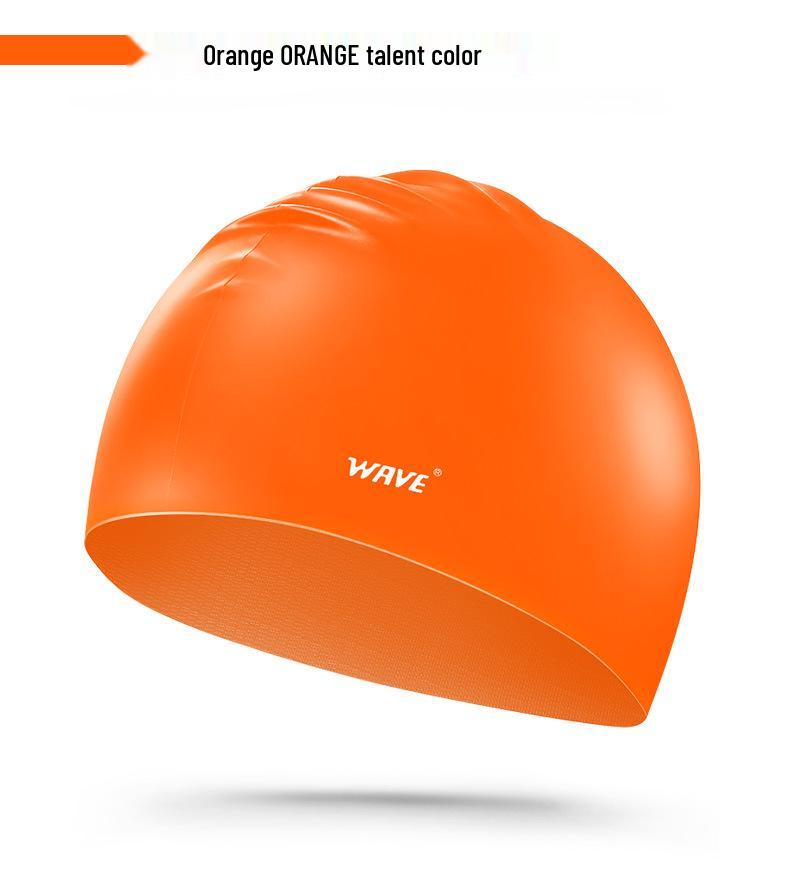 Colorful Silicone Swim Cap for Men & Women – Enlarged, Thickened, Waterproof for Long Hair