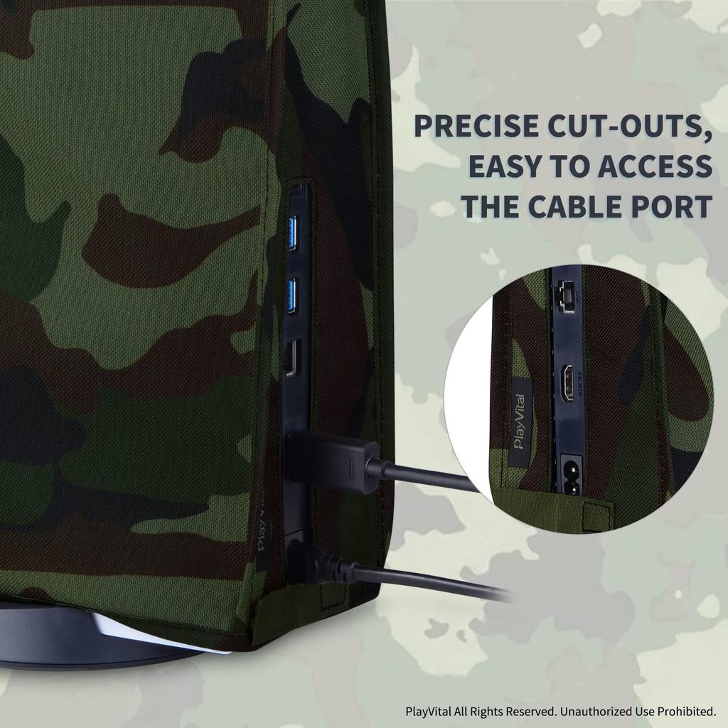 PlayVital Nylon-Staubschutzhülle kann auf weiche und saubere Staubschutzhüllen angewendet werden, die auf PlayStation 5 angewendet werden können. Die wasserdichte Hülle ist kompatibel mit der