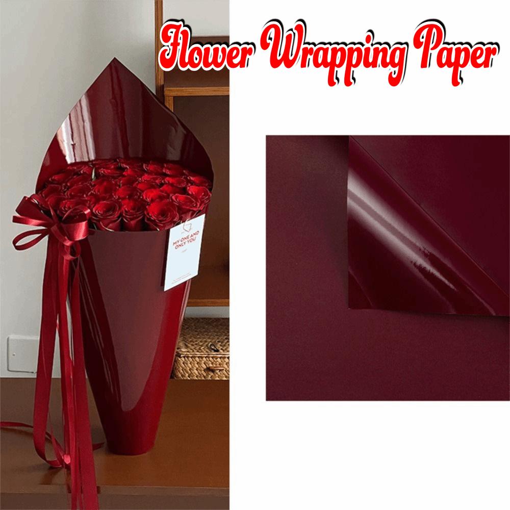 New DIY Rose Flower Wrapping Bag Waterproof 43*48cm Bouquet Packaging Flower Wrapping Paper for Flower Bouquets