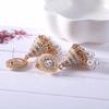 Creative Retro Ethnic Lantern & Teardrop Stud Earrings