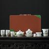Chaxun Premium Ice-Jade Porcelain Kung Fu Tea Set - Thousand Li Mountains