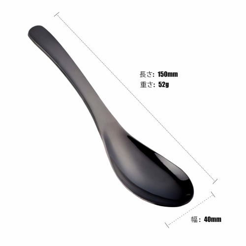 Buyer Star 5-Piece Renge Spoon Set, Perfect for Ramen, Soup, Curry, and Chinese Rice Bowls, Made of 18-8 Stainless Steel, Thick, Dishwasher Safe, Anti