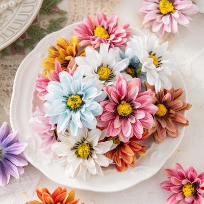 10/20PCS Small Daisy Artificial Flowers Home Room Table Decor Wreaths Wedding Bridal Accessories Clearance Headwear Brooch Gifts
