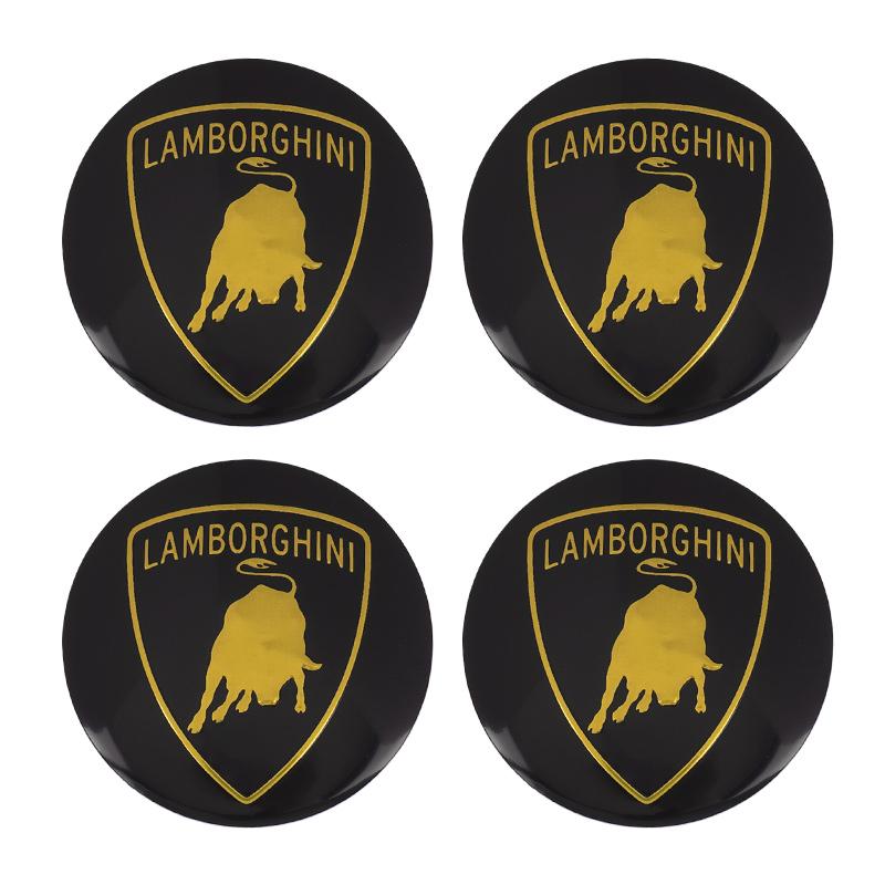 

4Pcs 56mm Car Wheel Center Hub Caps Emblem Stickers Cover for Lamborghini Urus Huracan Aventador Premium Decoration Accessories 56mm