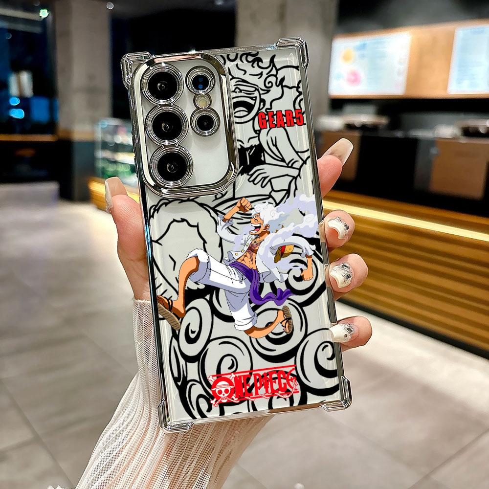 Sun God Nika GEAR 5 Luffy Cute Coque For Galaxy S26 Ultra Phone Case For Samsung S26 S25 S24 S23 S21 Ultra S20 FE S25 Plus Cover